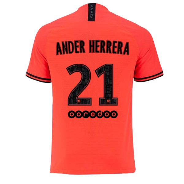 Camiseta Paris Saint Germain NO.21 Ander Herrera 2ª Kit 2019 2020 Naranja